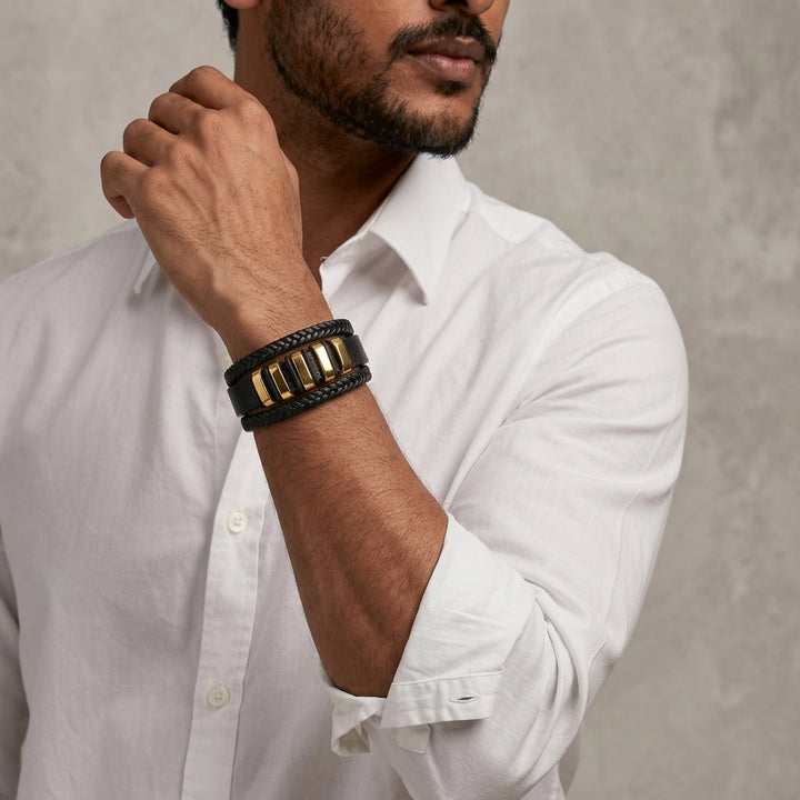 Urban Nomad Leather Band - Gold