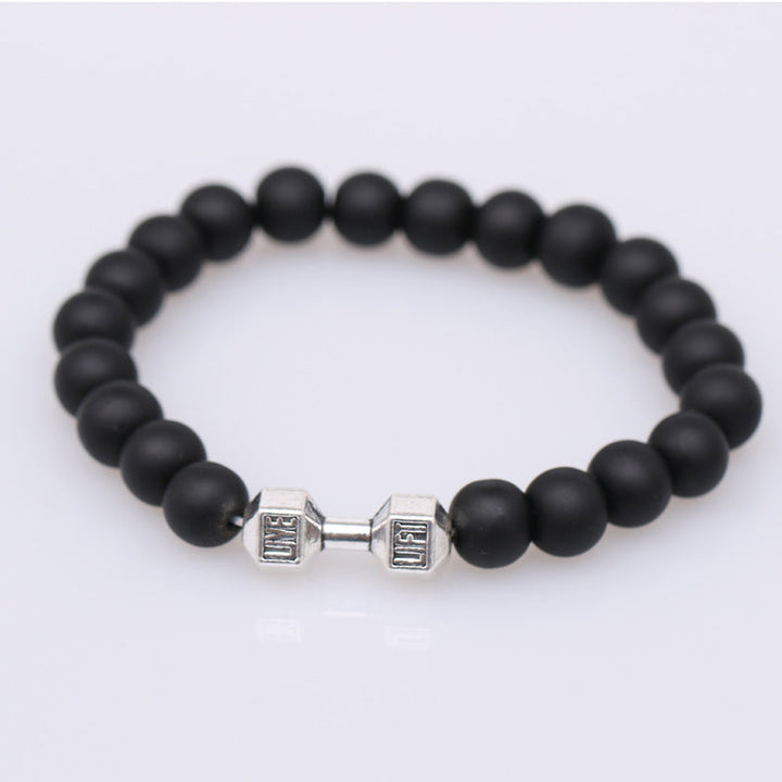 Strength Beaded Stone Band - Silver - Salty Accessories
