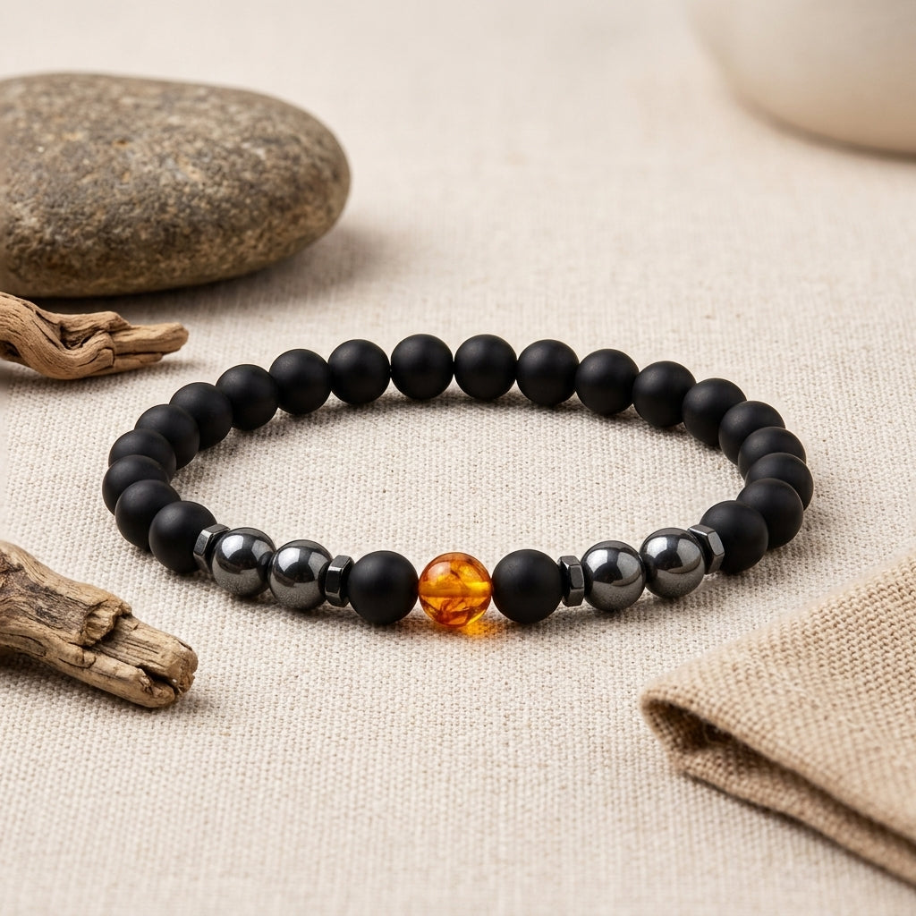 Fire Sign Alabaster Stone Band