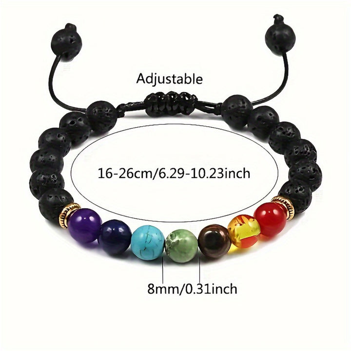 Seven Chakras Lapis Lazuli Band