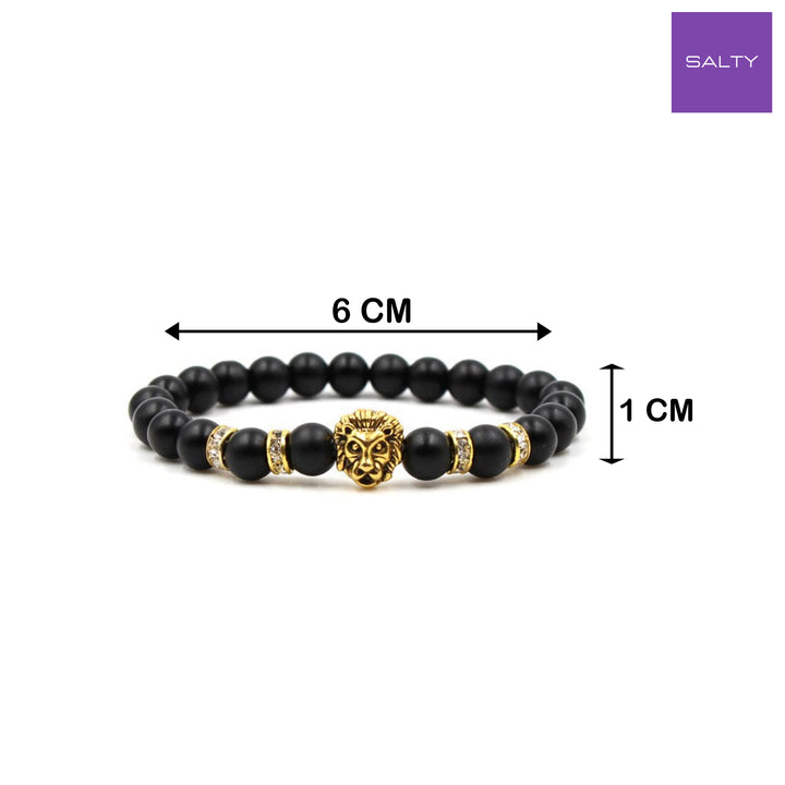 Lion Golden Beaded Band
