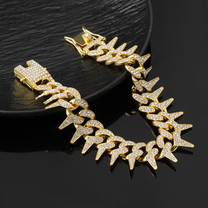 Gothic Thorns Bracelet - Gold - Salty Accessories