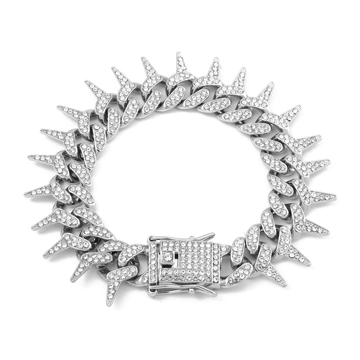 Gothic Thorns Bracelet - Silver