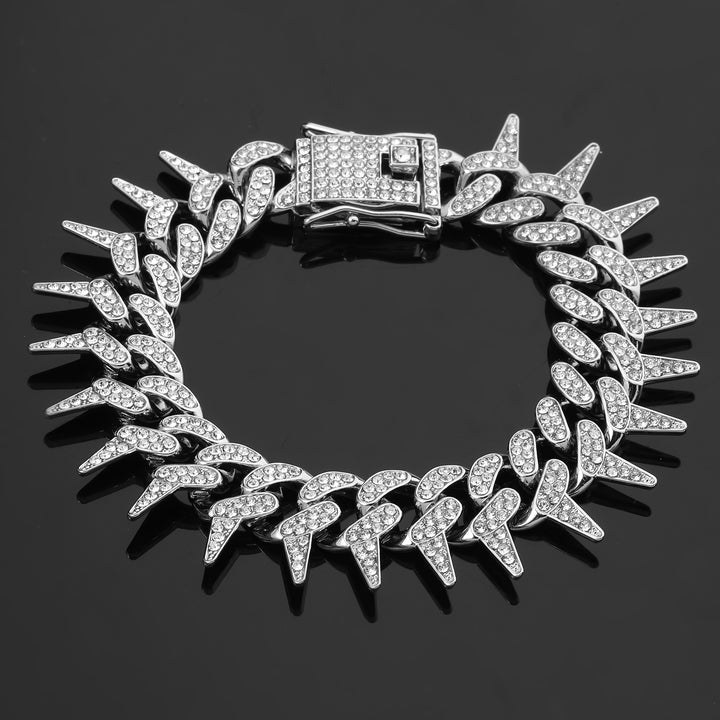 Gothic Thorns Bracelet - Silver