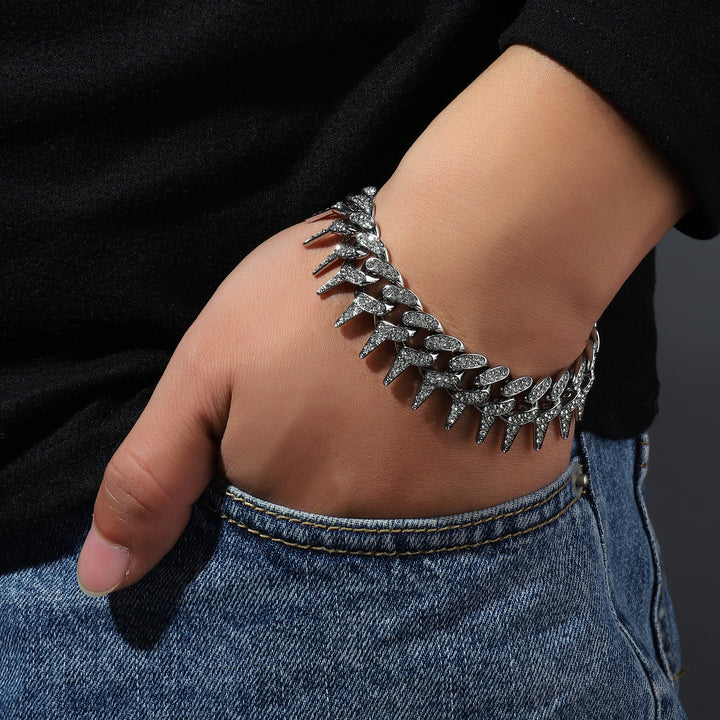 Gothic Thorns Bracelet - Silver