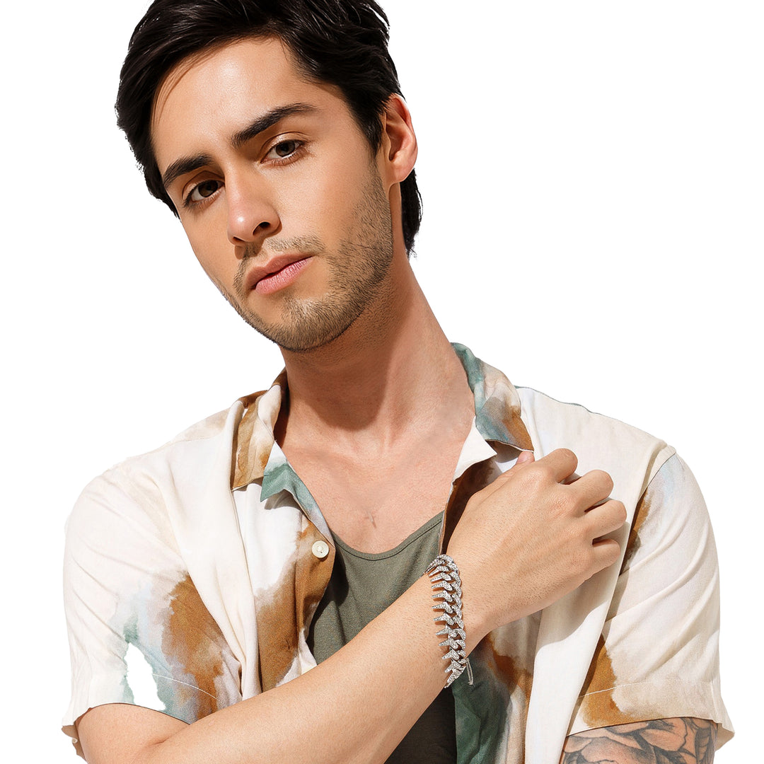 Gothic Thorns Bracelet - Silver