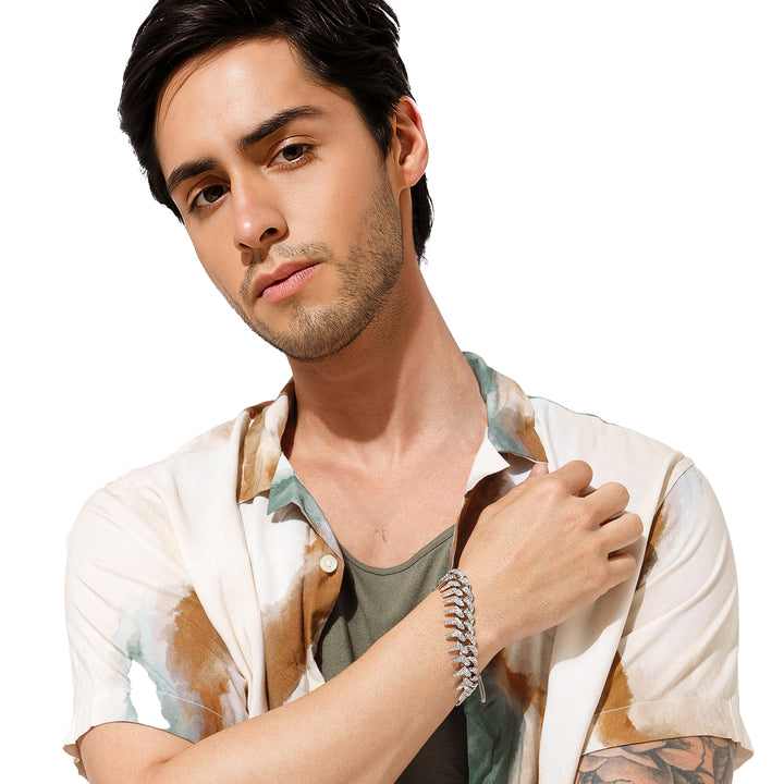 Gothic Thorns Bracelet - Silver