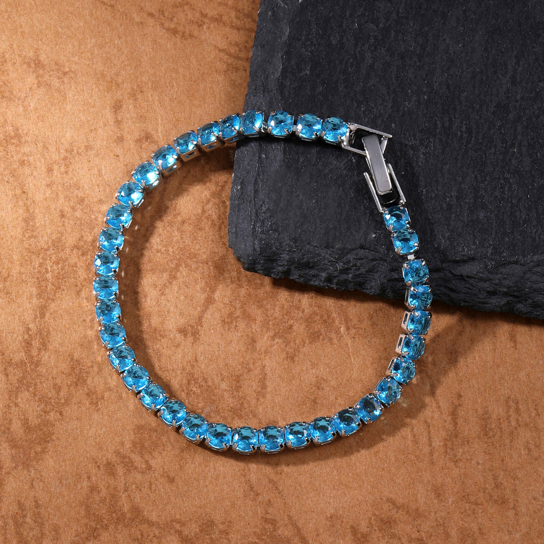 Radiance Tennis Bracelet - Aqua