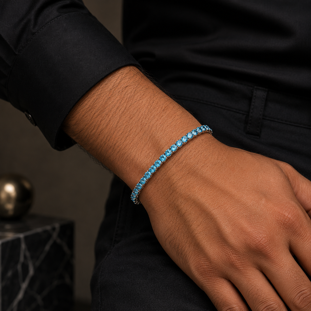 Radiance Tennis Bracelet - Aqua