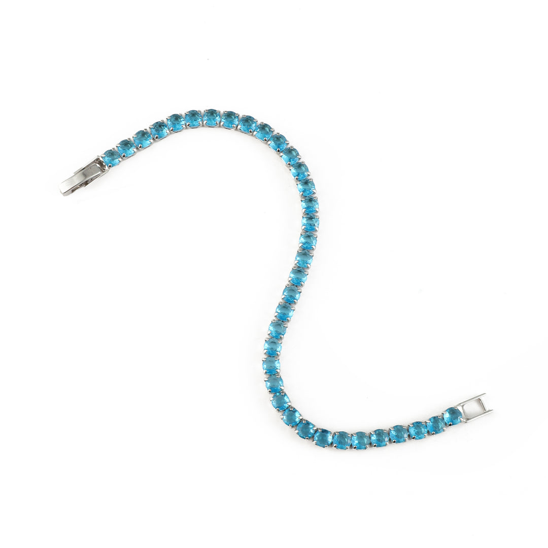Radiance Tennis Bracelet - Aqua