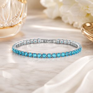Radiance Tennis Bracelet - Aqua