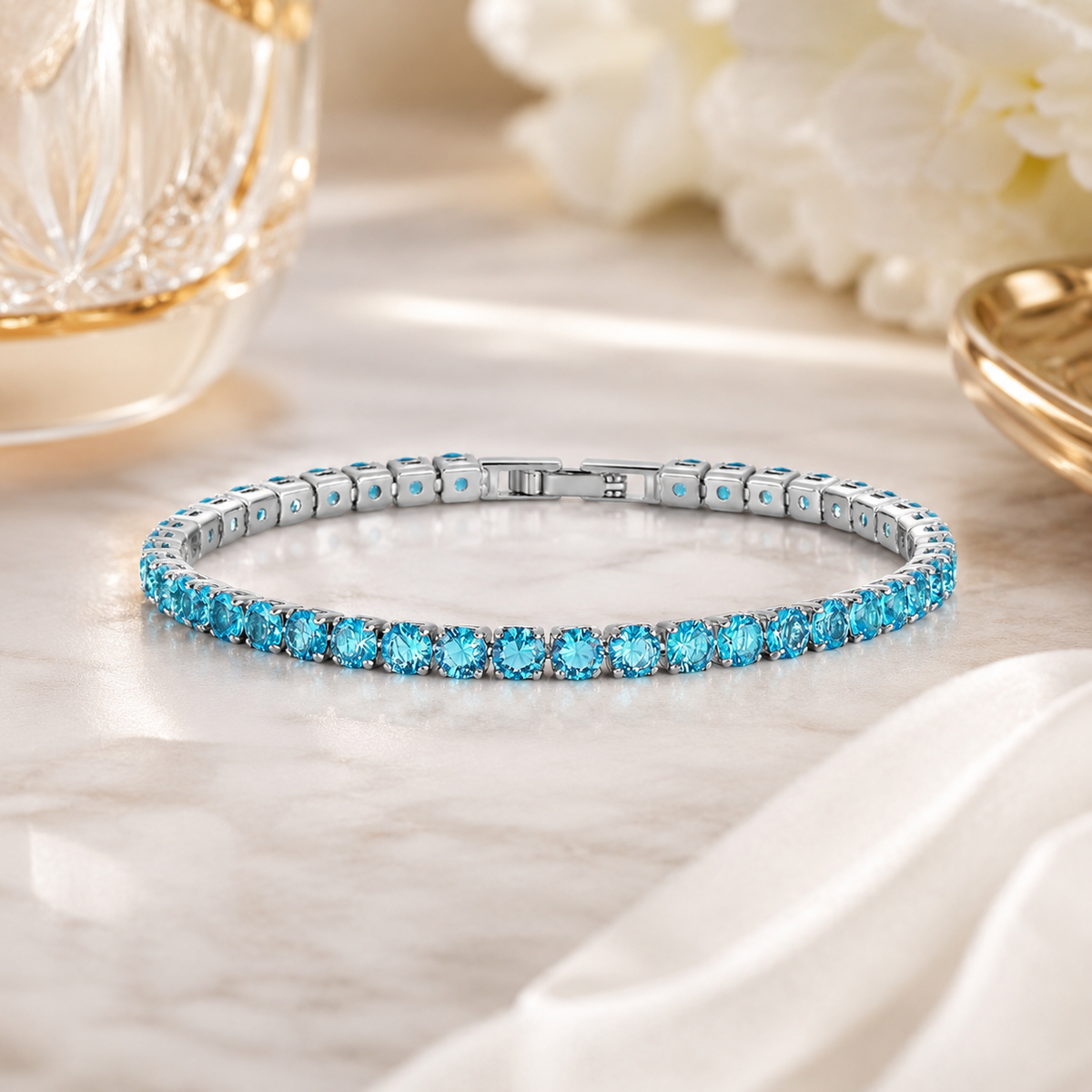 Default Radiance Tennis Bracelet - Aqua