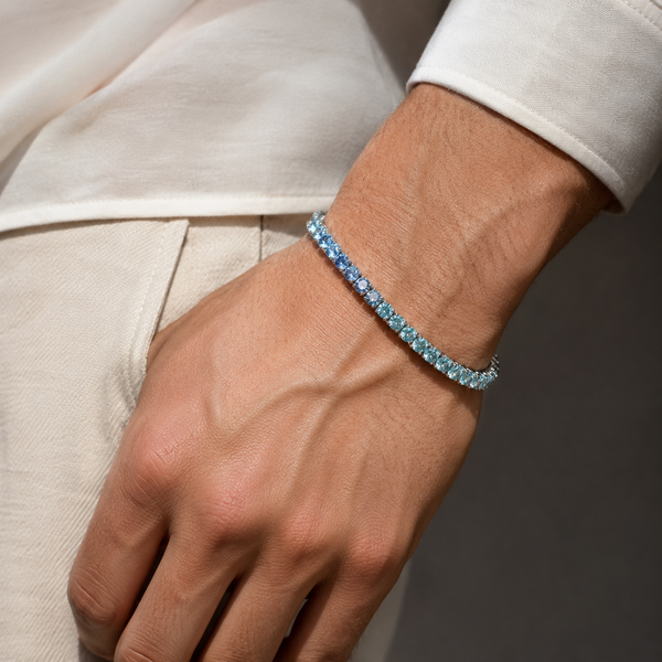 Radiance Tennis Bracelet - Aqua