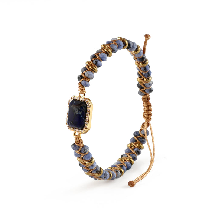 Blue Emperor Stone Braided Bracelet