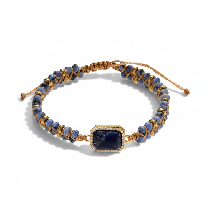 Blue Emperor Stone Braided Bracelet