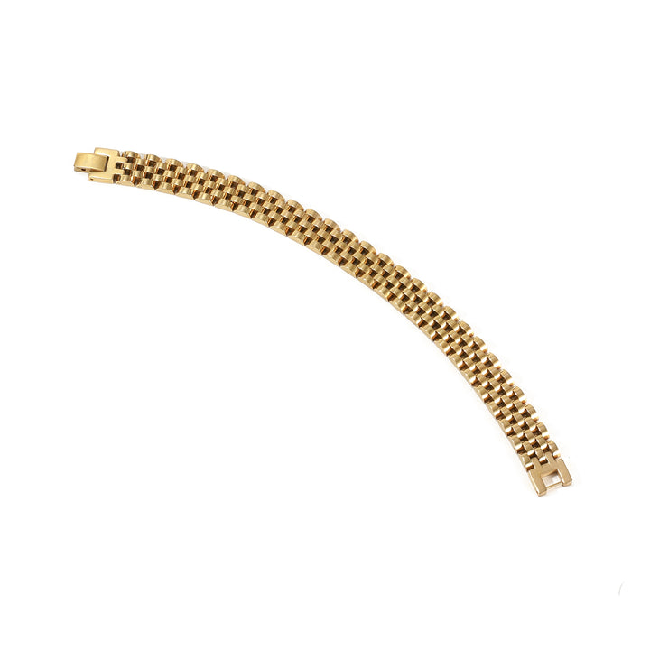 Rolex-Style Chain Bracelet - Gold