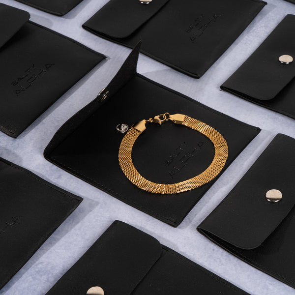 Golden Mesh Bracelet