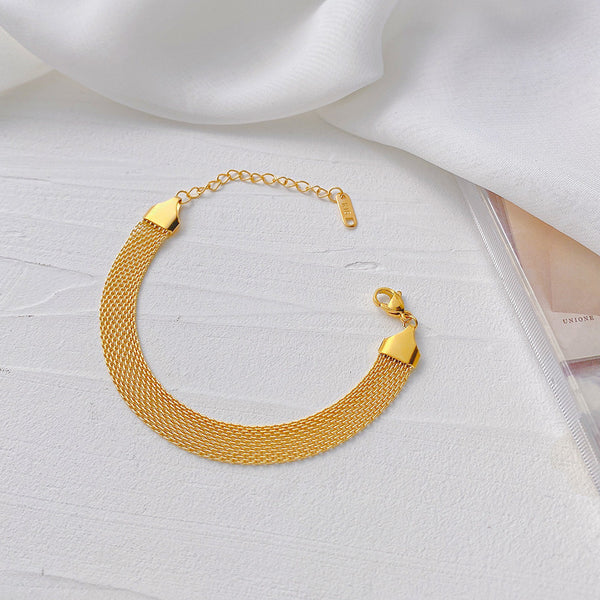Golden Mesh Bracelet