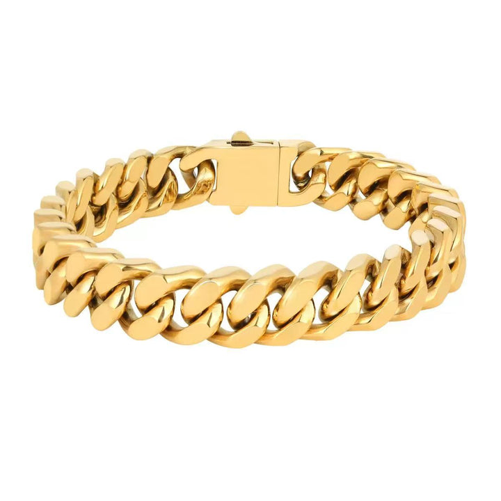 Golden Cool Cuban Link Bracelet