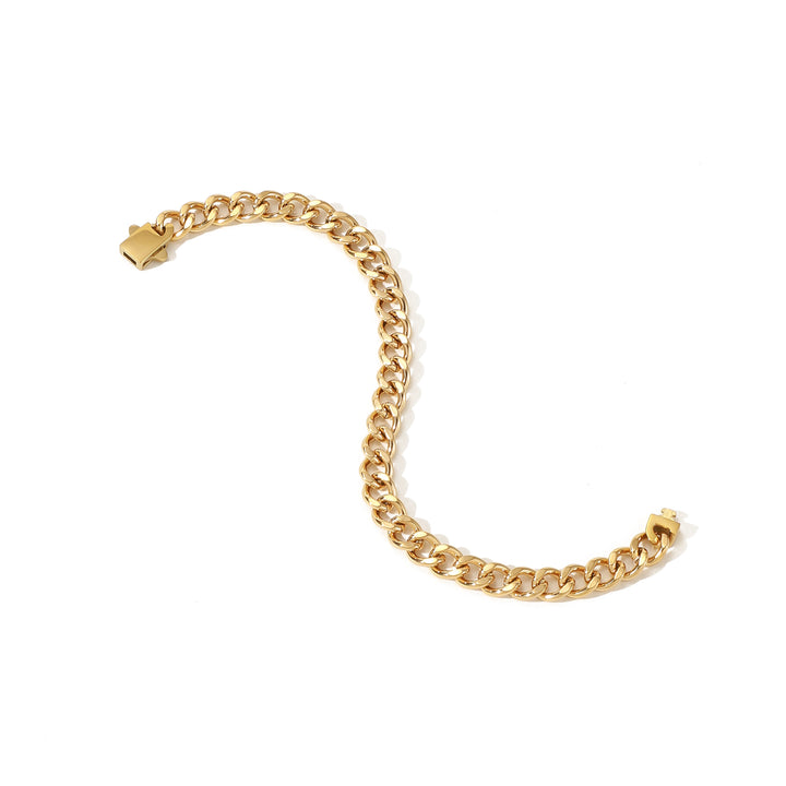 Golden Cool Cuban Link Bracelet
