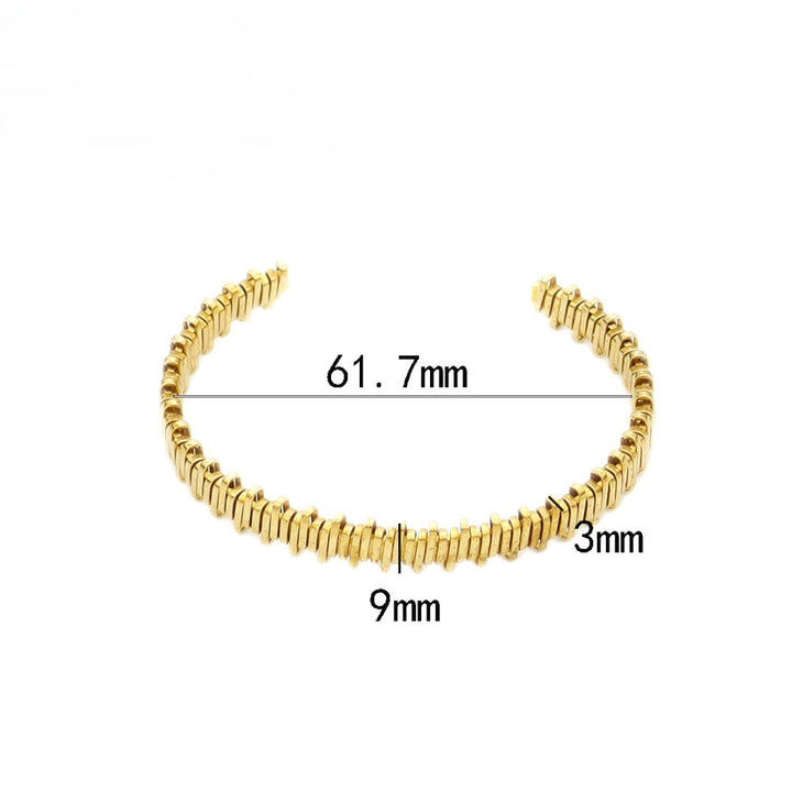 Spikey Golden Cuff Bracelet