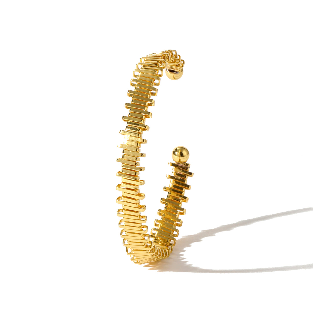 Spikey Golden Cuff Bracelet
