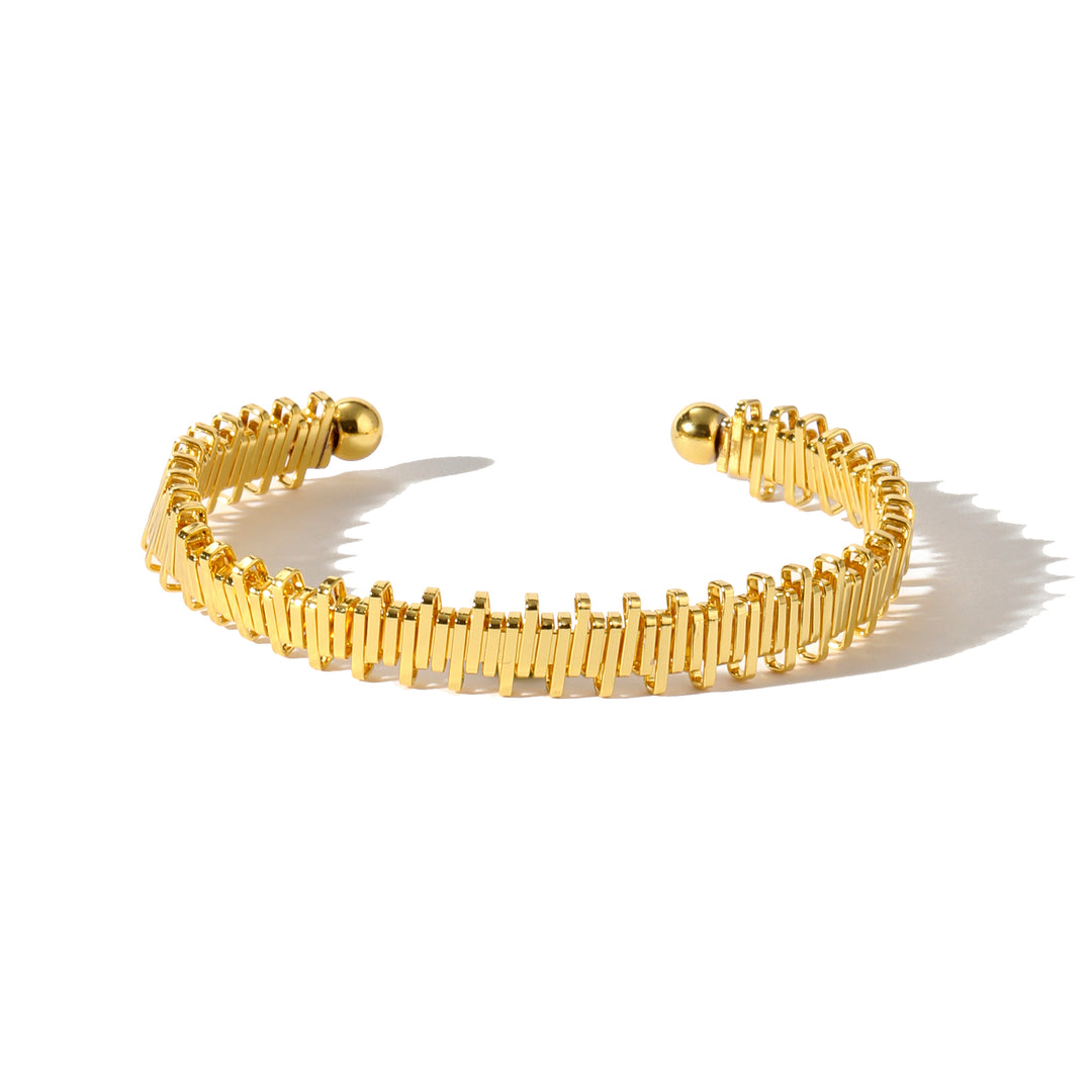 Spikey Golden Cuff Bracelet