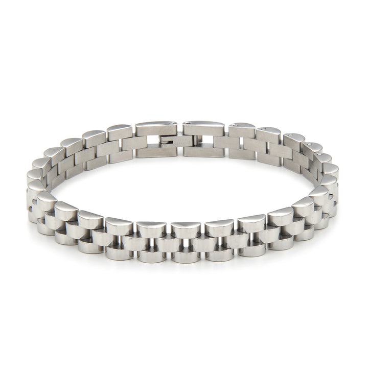 Rolex-Style Chain Bracelet - Silver