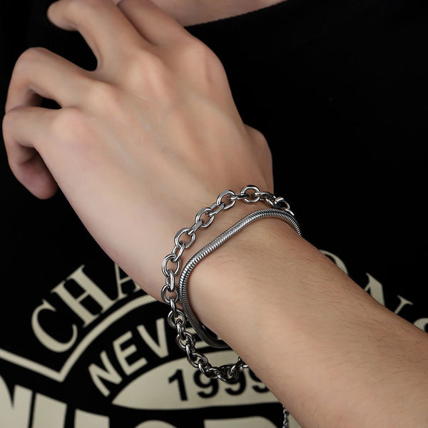 Serpent Orbit Duo Bracelet