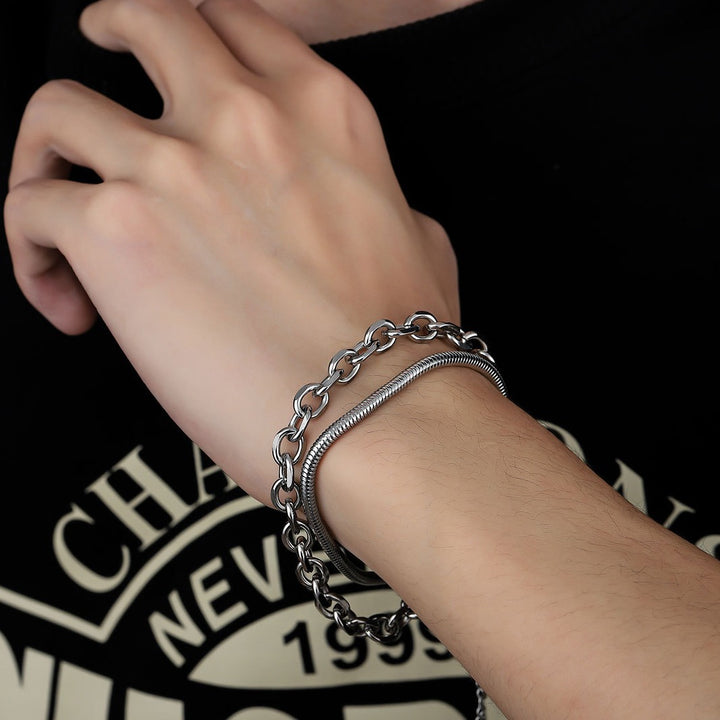 Serpent Orbit Duo Bracelet