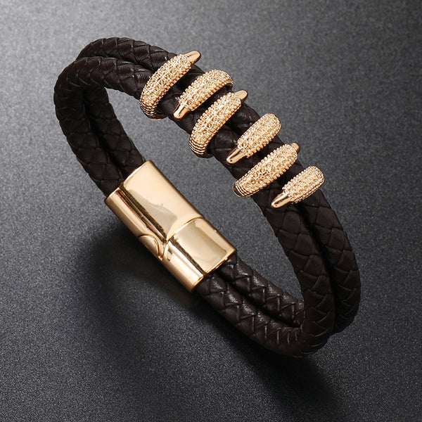 Cocoa Forge Clawed Bracelet - Gold