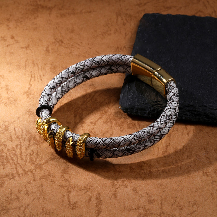 Animal Print Clawed Bracelet - Gold