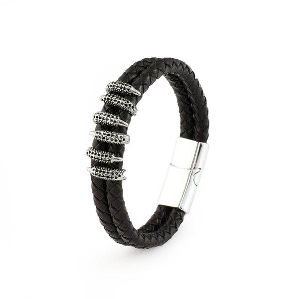 Cocoa Forge Clawed Bracelet - Silver