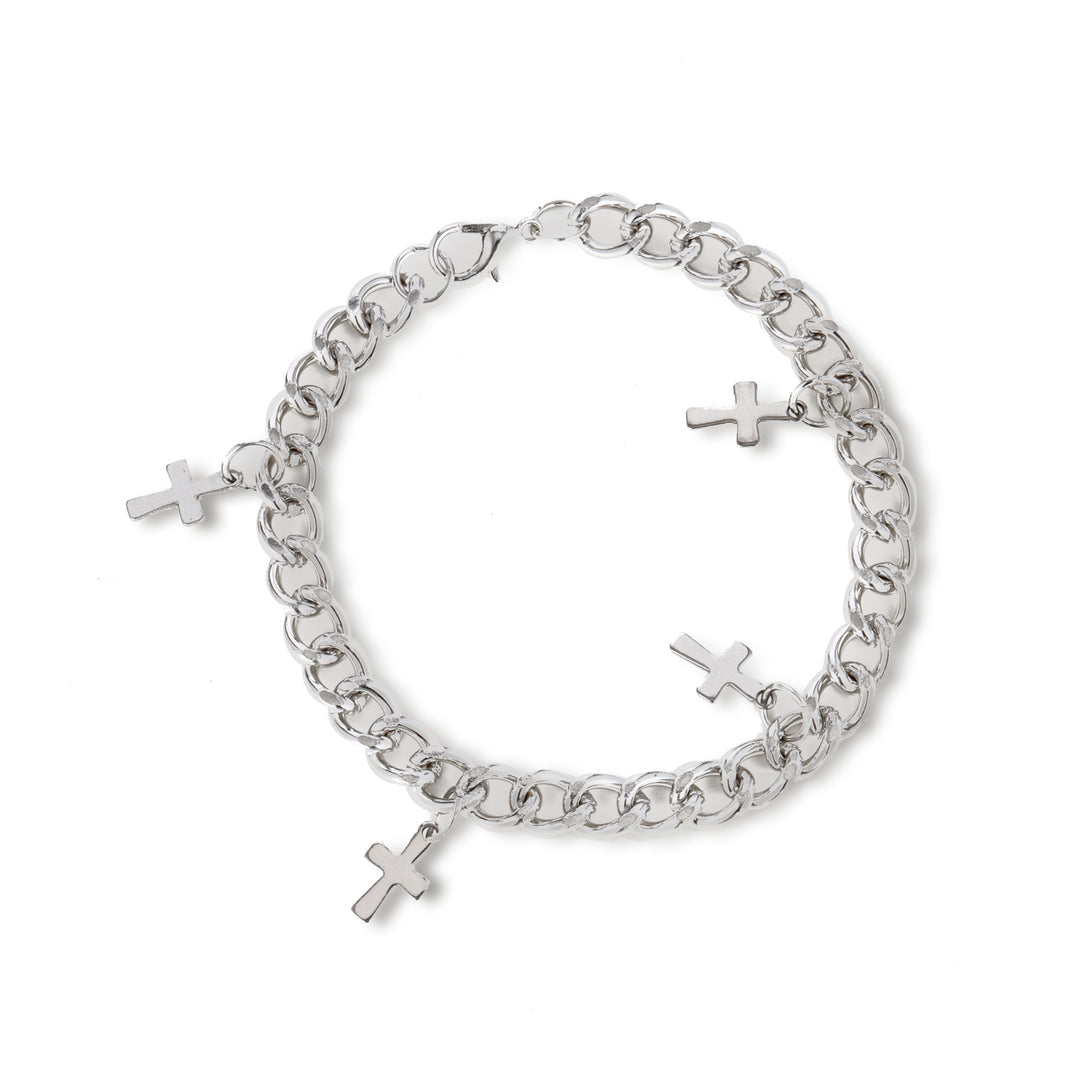 Cross Cubic Link Bracelet