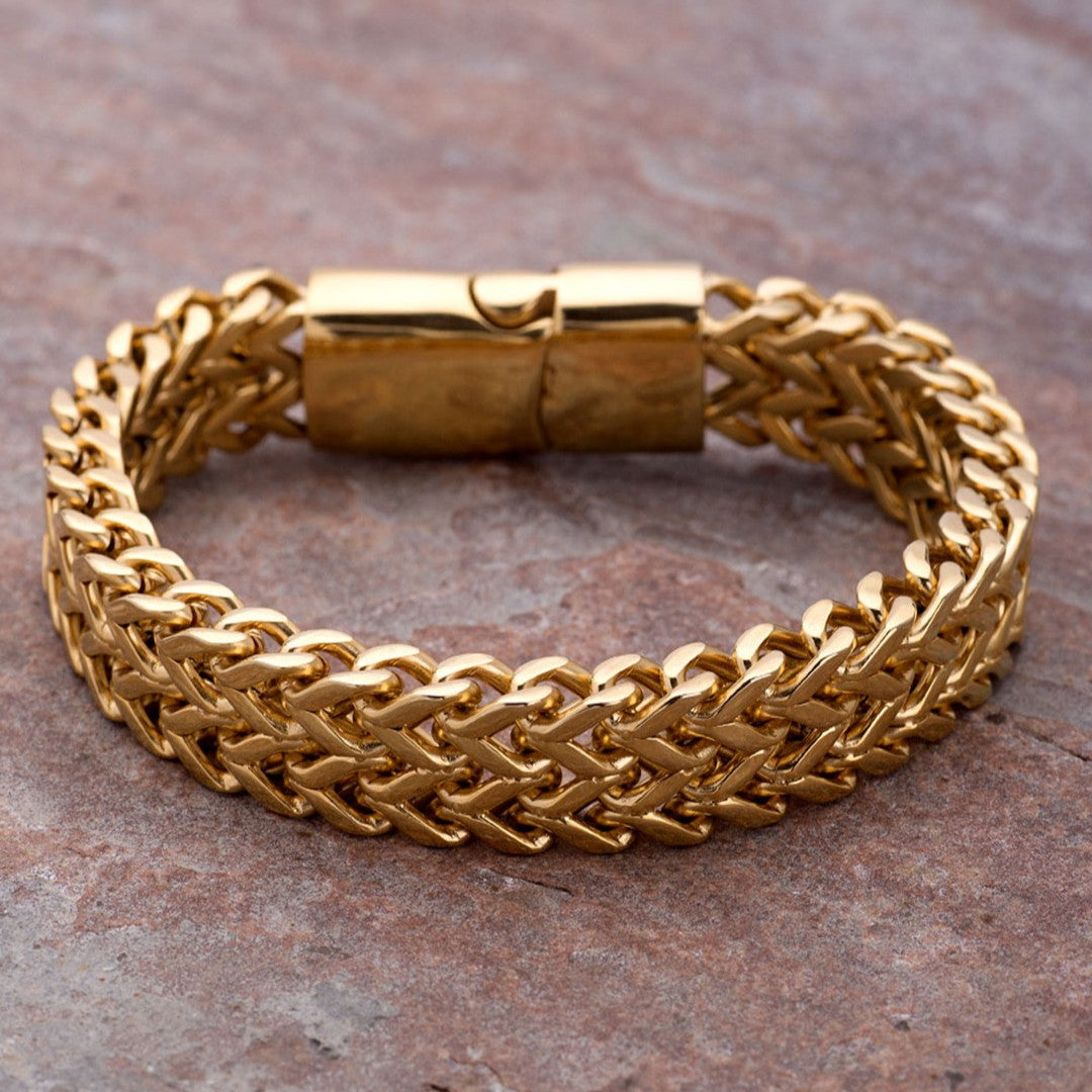 Golden Mesh Armor Bracelet | Salty