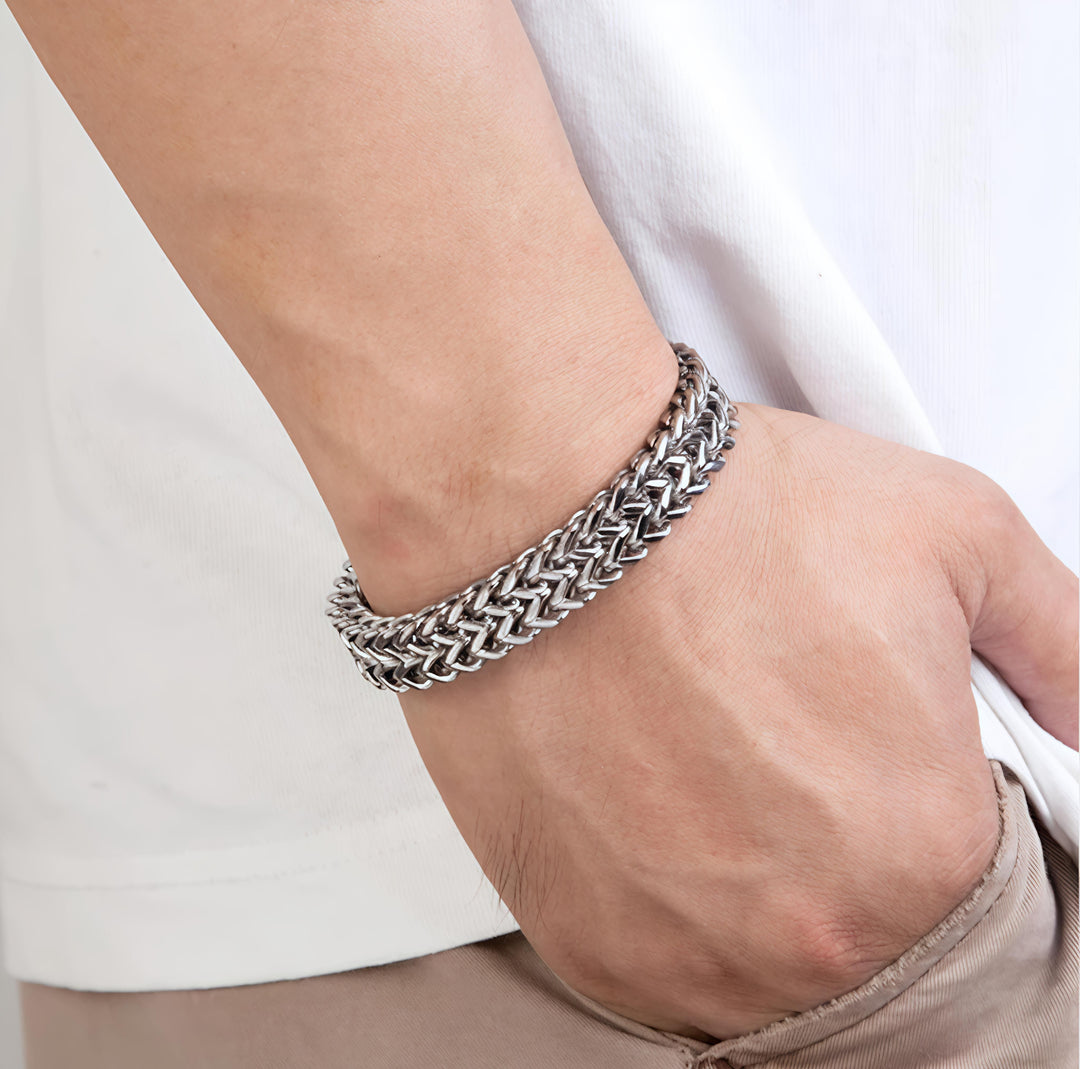 Bastion Woven Chain Bracelet | Salty
