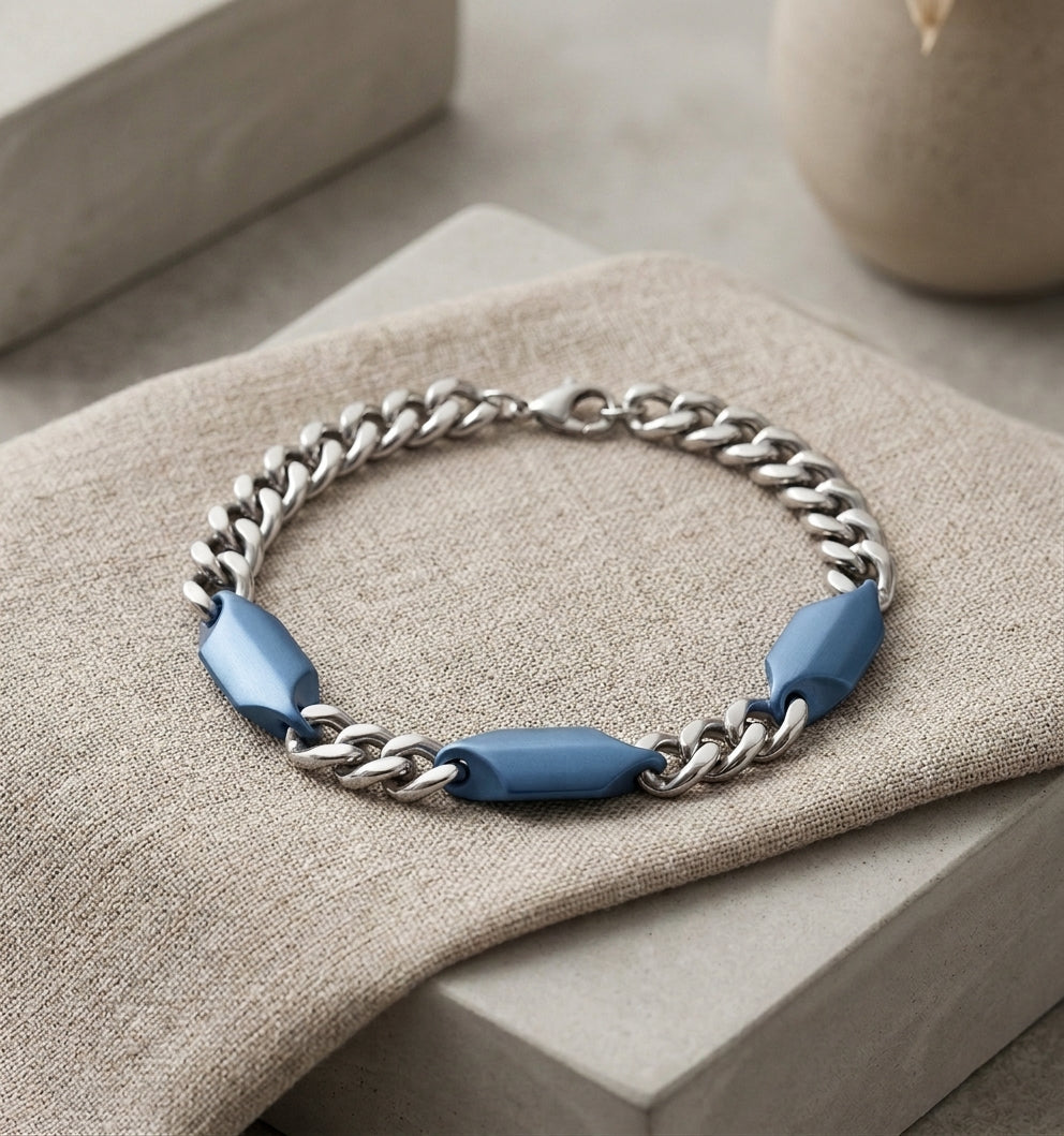 Azure Apex Link Bracelet | Salty