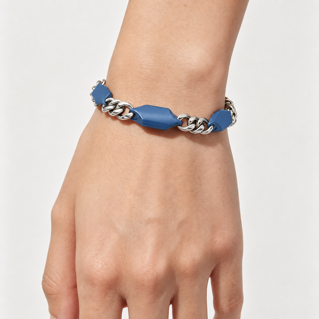 Azure Apex Link Bracelet | Salty
