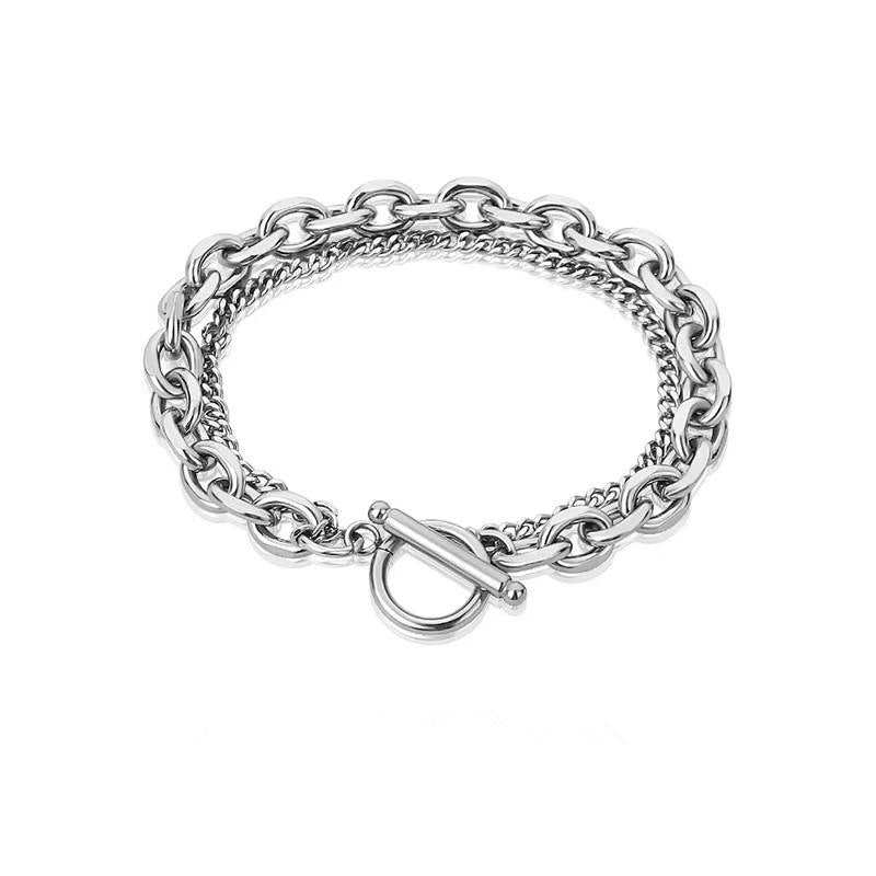 Gravix Dual Chain Toggle Bracelet | Salty