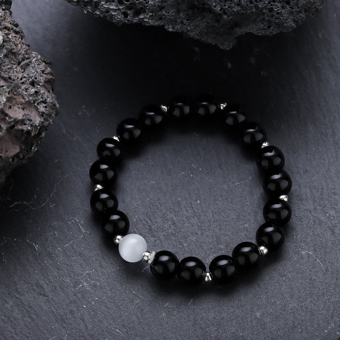 Halo Bead Bracelet - Black