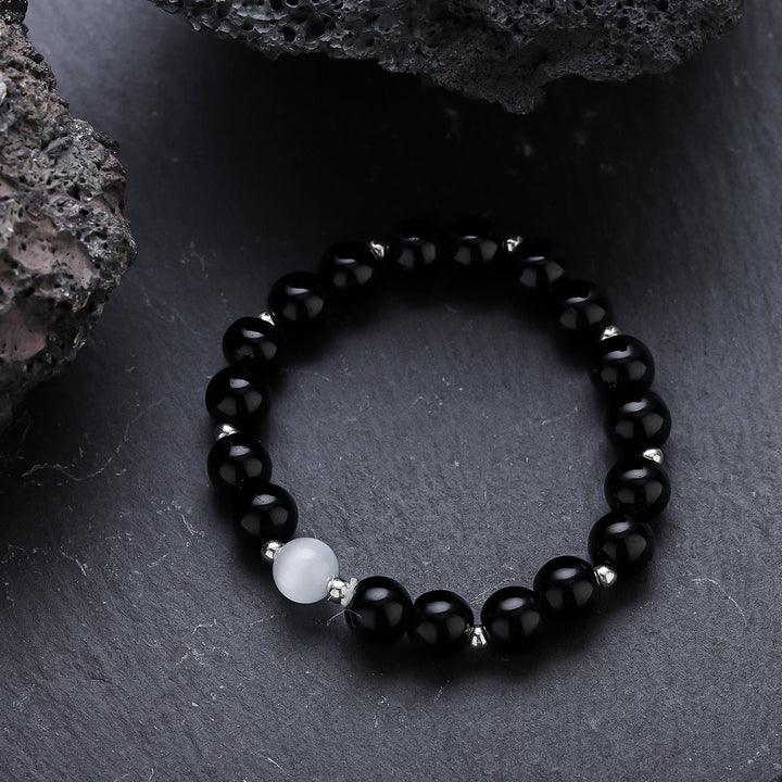 Halo Bead Bracelet - Black
