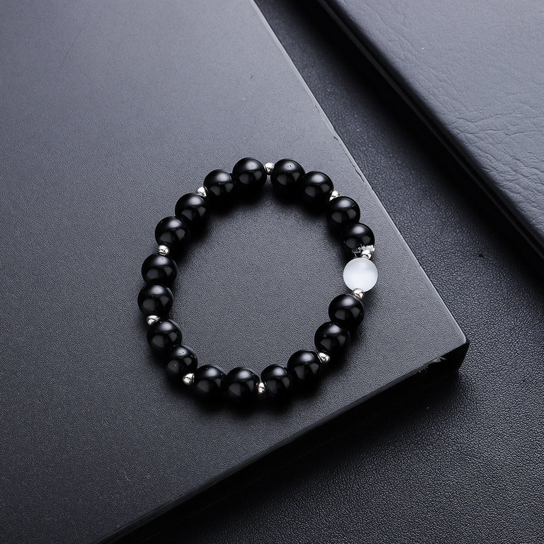 Halo Bead Bracelet - Black