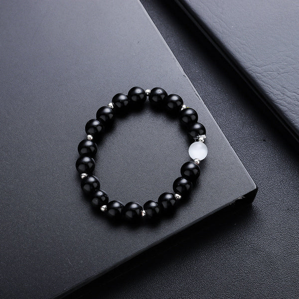 Halo Bead Bracelet - Black