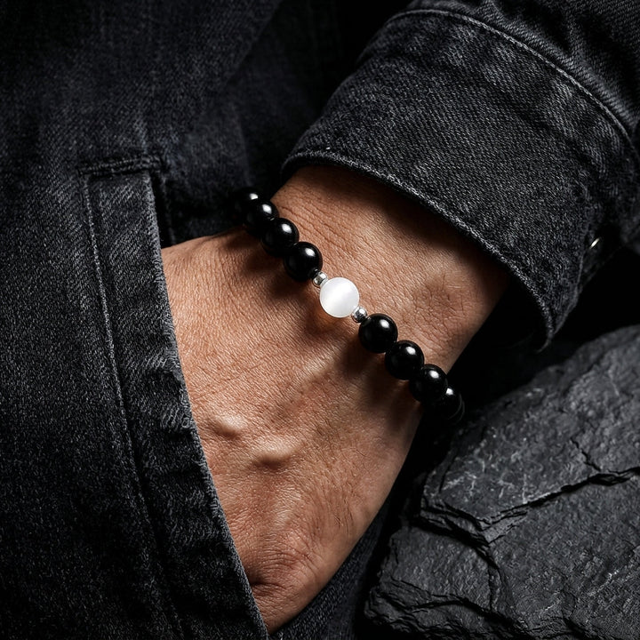 Halo Bead Bracelet - Black