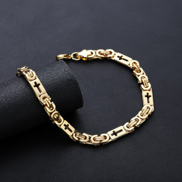 Valor Cross Link Bracelet - Gold