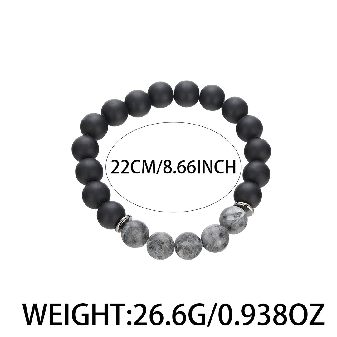 Shadow Stone Bead Bracelet