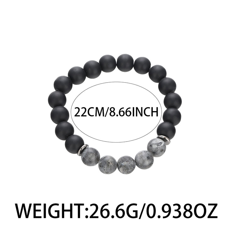 Shadow Stone Bead Bracelet