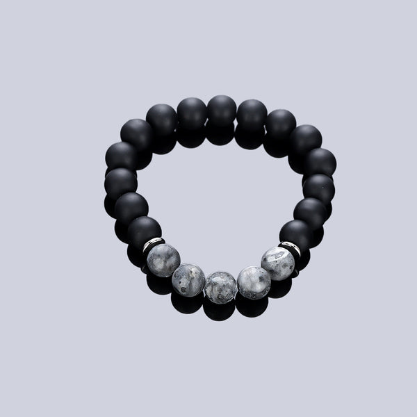 Shadow Stone Bead Bracelet