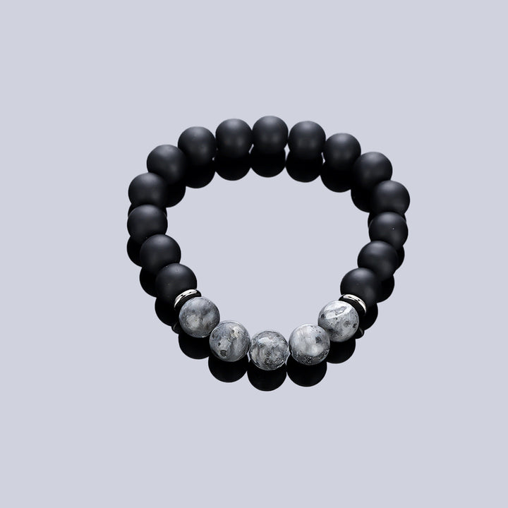 Shadow Stone Bead Bracelet