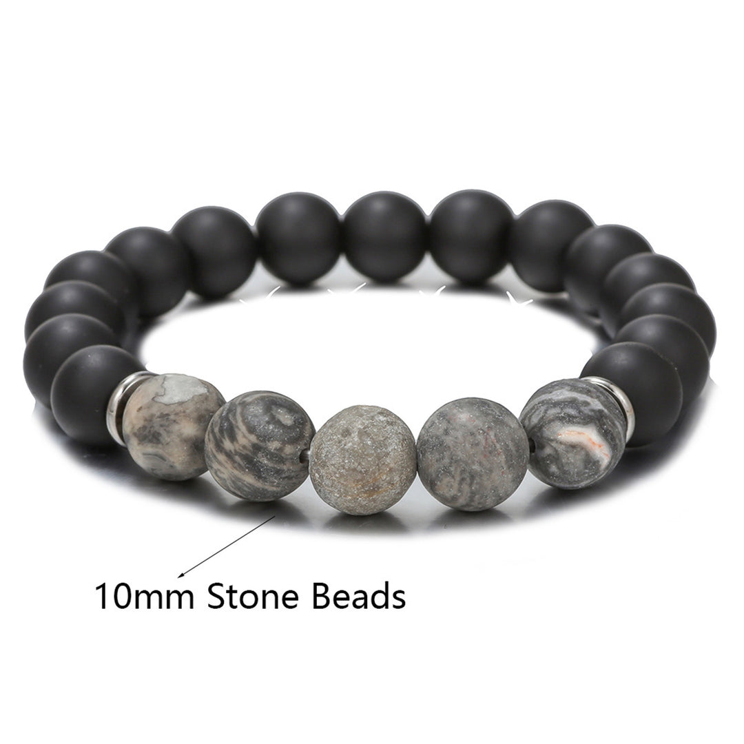 Shadow Stone Bead Bracelet